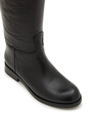 Detail View - Click To Enlarge - ALBERTO FASCIANI - Isabel Leather Tall Riding Boots