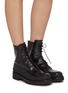 Figure View - Click To Enlarge - ALBERTO FASCIANI - Isabel Lace Up Leather Boots