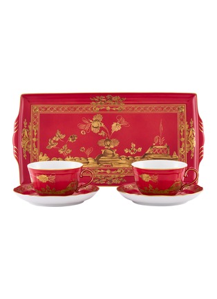 Detail View - Click To Enlarge - GINORI 1735 - Oriente Italiano Tea Set with Tray — Rubrum