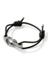 Detail View - Click To Enlarge - JOHN HARDY - Love Knot Sterling Silver Leather Bracelet — Size XS-S