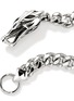 Detail View - Click To Enlarge - JOHN HARDY - Naga Sterling Silver Blue Sapphire Curb Link Bracelet — Size UM