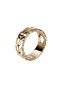 Front View - Click To Enlarge - JOHN HARDY - Carved Chain 14K Gold Band — Size 10