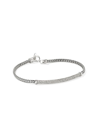 Detail View - Click To Enlarge - JOHN HARDY - JH Essentials Diamond Pavé Sterling Silver Bracelet — Size US