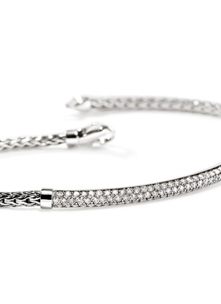 Detail View - Click To Enlarge - JOHN HARDY - JH Essentials Diamond Pavé Sterling Silver Bracelet — Size US