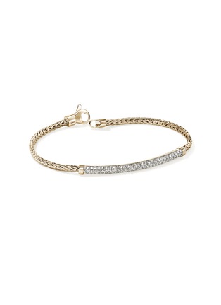 Detail View - Click To Enlarge - JOHN HARDY - JH Essentials Diamond Pavé 14K Gold Bracelet — Size US