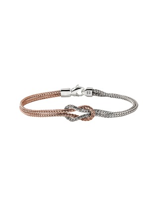 Main View - Click To Enlarge - JOHN HARDY - Love Knot 14K Rose Gold Sterling Silver Double Row Bracelet — Size US