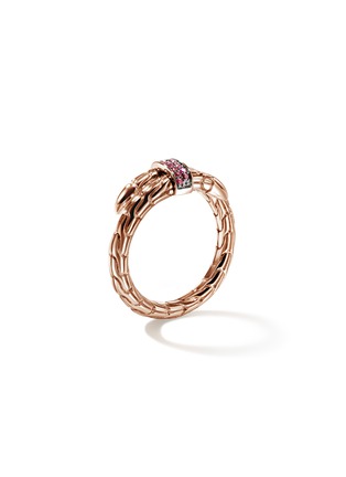 Detail View - Click To Enlarge - JOHN HARDY - Spear Treated Ruby 14K Rose Gold Wrap Ring — Size 7