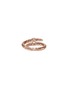 Back View - Click To Enlarge - JOHN HARDY - Spear Treated Ruby 14K Rose Gold Wrap Ring — Size 7