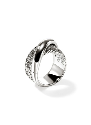 Detail View - Click To Enlarge - JOHN HARDY - JH Essentials Sterling Silver Crossover Ring — Size 7