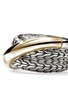 Detail View - Click To Enlarge - JOHN HARDY - JH Essentials 14K Gold Sterling Silver Crossover Ring — Size 7