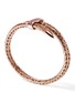 Detail View - Click To Enlarge - JOHN HARDY - Spear Treated Ruby 14K Rose Gold Bypass Flex Cuff — Size XS