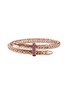 Main View - Click To Enlarge - JOHN HARDY - Spear Treated Ruby 14K Rose Gold Bypass Flex Cuff — Size XS