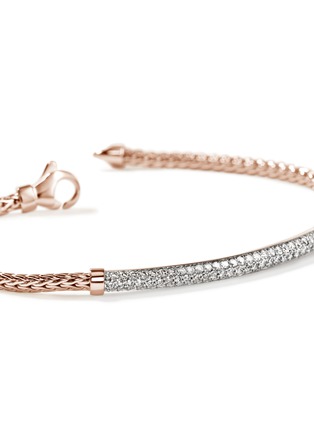 Detail View - Click To Enlarge - JOHN HARDY - JH Essentials Diamond Pavé 14K Rose Gold Bracelet — Size US