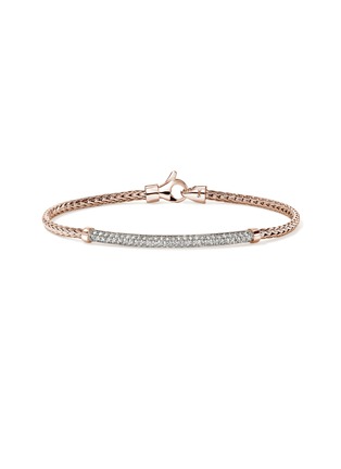 Main View - Click To Enlarge - JOHN HARDY - JH Essentials Diamond Pavé 14K Rose Gold Bracelet — Size US