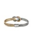 Back View - Click To Enlarge - JOHN HARDY - Love Knot 14K Gold Sterling Silver Double Row Bracelet — Size UM