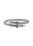 Main View - Click To Enlarge - JOHN HARDY - Spear Blue Sapphire Sterling Silver Bypass Flex Cuff — Size S