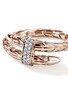 Detail View - Click To Enlarge - JOHN HARDY - Spear Pavé 14K Rose Gold Wrap Ring — Size 6