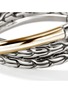 Detail View - Click To Enlarge - JOHN HARDY - JH Essentials 14K Gold Sterling Silver Crossover Ring — Size 7