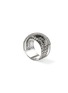 Detail View - Click To Enlarge - JOHN HARDY - JH Essentials Diamond Pavé Sterling Silver Crossover Ring — Size 7