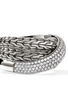 Detail View - Click To Enlarge - JOHN HARDY - JH Essentials Diamond Pavé Sterling Silver Crossover Ring — Size 7