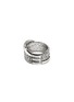 Back View - Click To Enlarge - JOHN HARDY - JH Essentials Diamond Pavé Sterling Silver Crossover Ring — Size 7