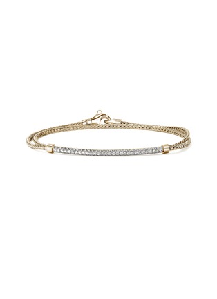 Main View - Click To Enlarge - JOHN HARDY - JH Essentials Diamond Pavé 14K Gold Bracelet — Size US