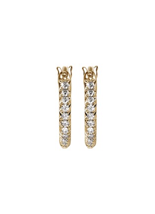 Main View - Click To Enlarge - JOHN HARDY - JH Essentials Diamond Pavé 14K Gold Hoop Earrings