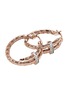 Detail View - Click To Enlarge - JOHN HARDY - Spear Diamond Pavé 14K Rose Gold Hoop Earrings