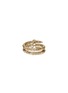 Back View - Click To Enlarge - JOHN HARDY - Spear Black Diamond Pavé 14K Gold Double Wrap Ring — Size 8