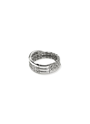 Back View - Click To Enlarge - JOHN HARDY - JH Essentials Sterling Silver Crossover Ring — Size 7