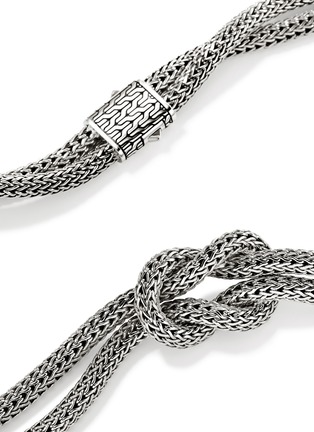 Detail View - Click To Enlarge - JOHN HARDY - Love Knot Sterling Silver Extra Small Chain Necklace — Size 16