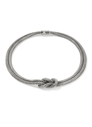 Main View - Click To Enlarge - JOHN HARDY - Love Knot Sterling Silver Extra Small Chain Necklace — Size 16