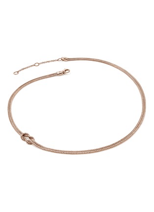 Detail View - Click To Enlarge - JOHN HARDY - Love Knot 14K Rose Gold Chain Necklace — Size 16-18