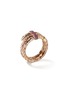 Detail View - Click To Enlarge - JOHN HARDY - Spear Treated Ruby 14K Rose Gold Double Wrap Ring — Size 8