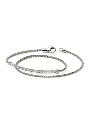 Detail View - Click To Enlarge - JOHN HARDY - JH Essentials Diamond Pavé Sterling Silver Bracelet — Size US