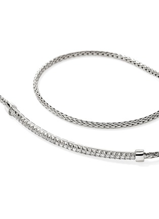 Detail View - Click To Enlarge - JOHN HARDY - JH Essentials Diamond Pavé Sterling Silver Bracelet — Size US