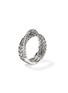 Detail View - Click To Enlarge - JOHN HARDY - JH Essentials Diamond Pavé Sterling Silver Crossover Ring — Size 7