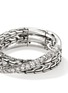 Detail View - Click To Enlarge - JOHN HARDY - JH Essentials Diamond Pavé Sterling Silver Crossover Ring — Size 7