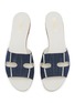 Detail View - Click To Enlarge - RODO - Sellier 15 Leather Denim Sandals