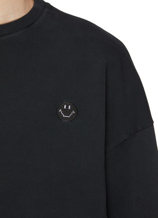  - JOSHUA’S - Washed Pixel Smiley Cotton Sweatshirt