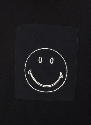  - JOSHUA’S - Smiley Embroidered Pocket Cotton T-shirt