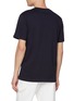 Back View - Click To Enlarge - JOSHUA’S - Striped Smiley Pocket Cotton T-shirt