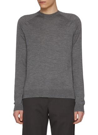 Main View - Click To Enlarge - PIACENZA 1733 - Slit Side Wool Silk Cashmere Sweater