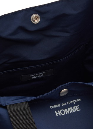 Detail View - Click To Enlarge - COMME DES GARÇONS HOMME - Logo Cotton Nylon Tote Bag