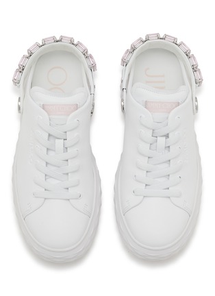 Detail View - Click To Enlarge - JIMMY CHOO - Diamond Maxi Crystal Leather Women's Sneakers