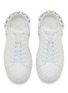 Detail View - Click To Enlarge - JIMMY CHOO - Diamond Maxi Crystal Leather Women's Sneakers