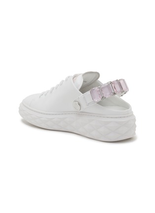  - JIMMY CHOO - Diamond Maxi Crystal Leather Women's Sneakers