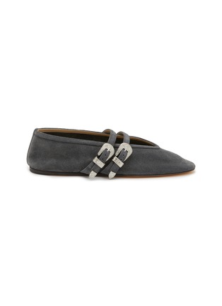 Main View - Click To Enlarge - LE MONDE BERYL - Claudia Suede Mary Jane Flats