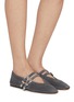 Figure View - Click To Enlarge - LE MONDE BERYL - Claudia Suede Mary Jane Flats