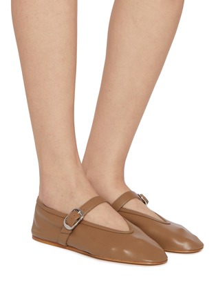 Figure View - Click To Enlarge - LE MONDE BERYL - Stella Leather Mary Jane Flats